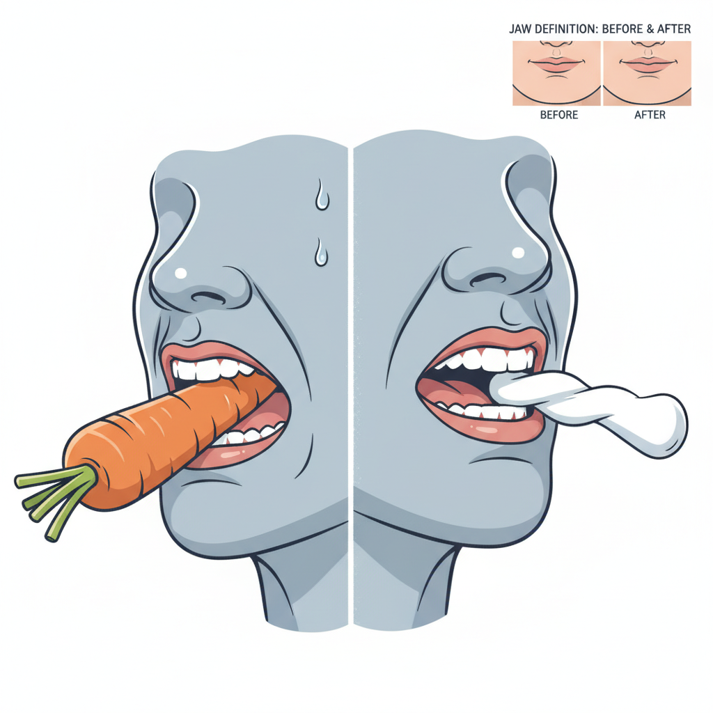 How Hard Chewing Actually Rebuilt My Jawline (And What Foods Work Best)