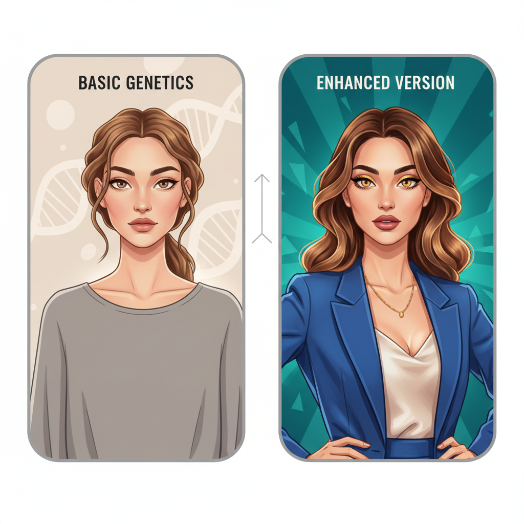 Your Genetic Blueprint vs. Mirror Reality: Separating Fixed Features from Changeable Elements