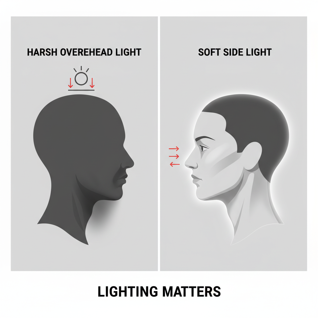 Lighting Saved My Jawline (And It's Easier Than You Think)