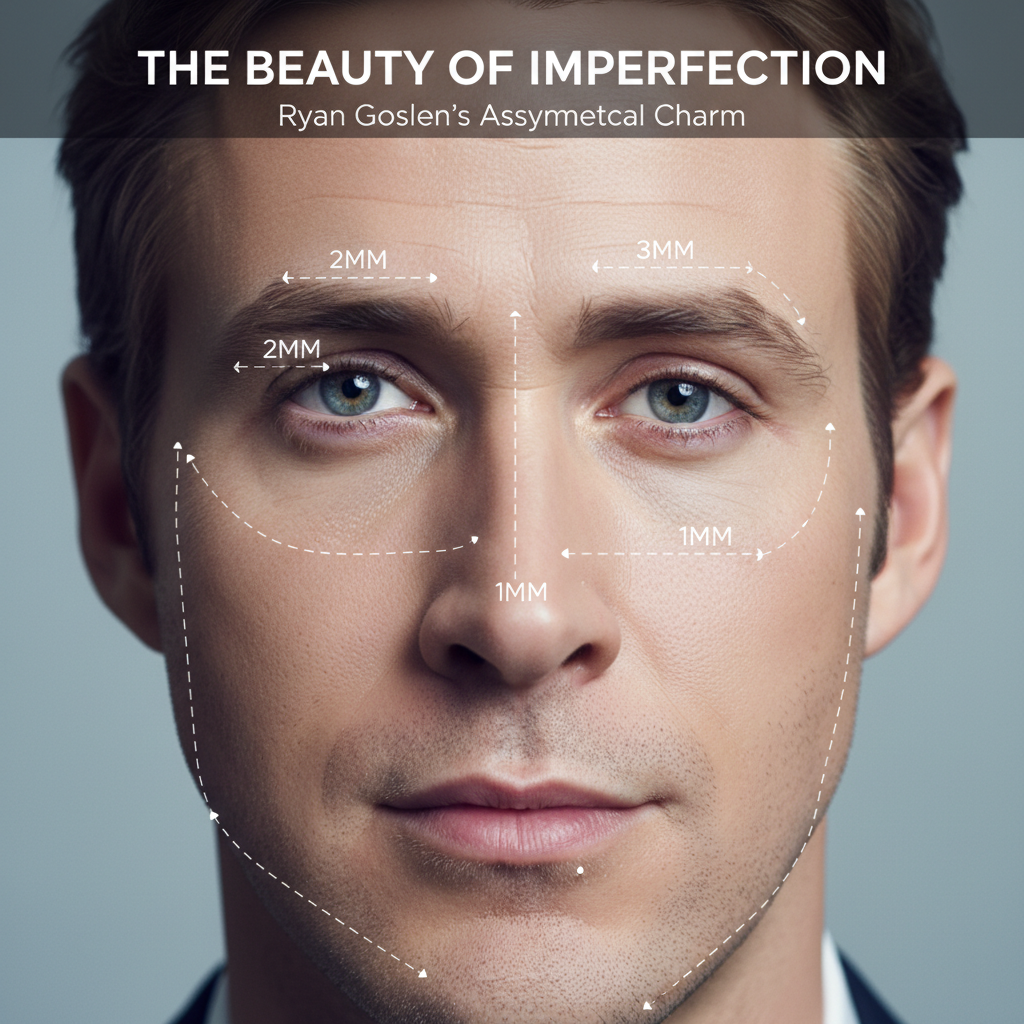 Why Symmetry Isn't Everything: Ryan Gosling's Deliberately Uneven Features