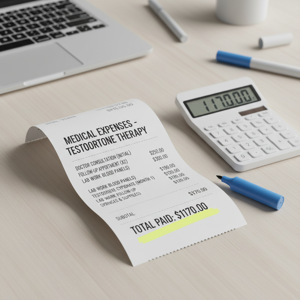 What I Actually Spent on TRT in My First Year (No Hidden Costs)