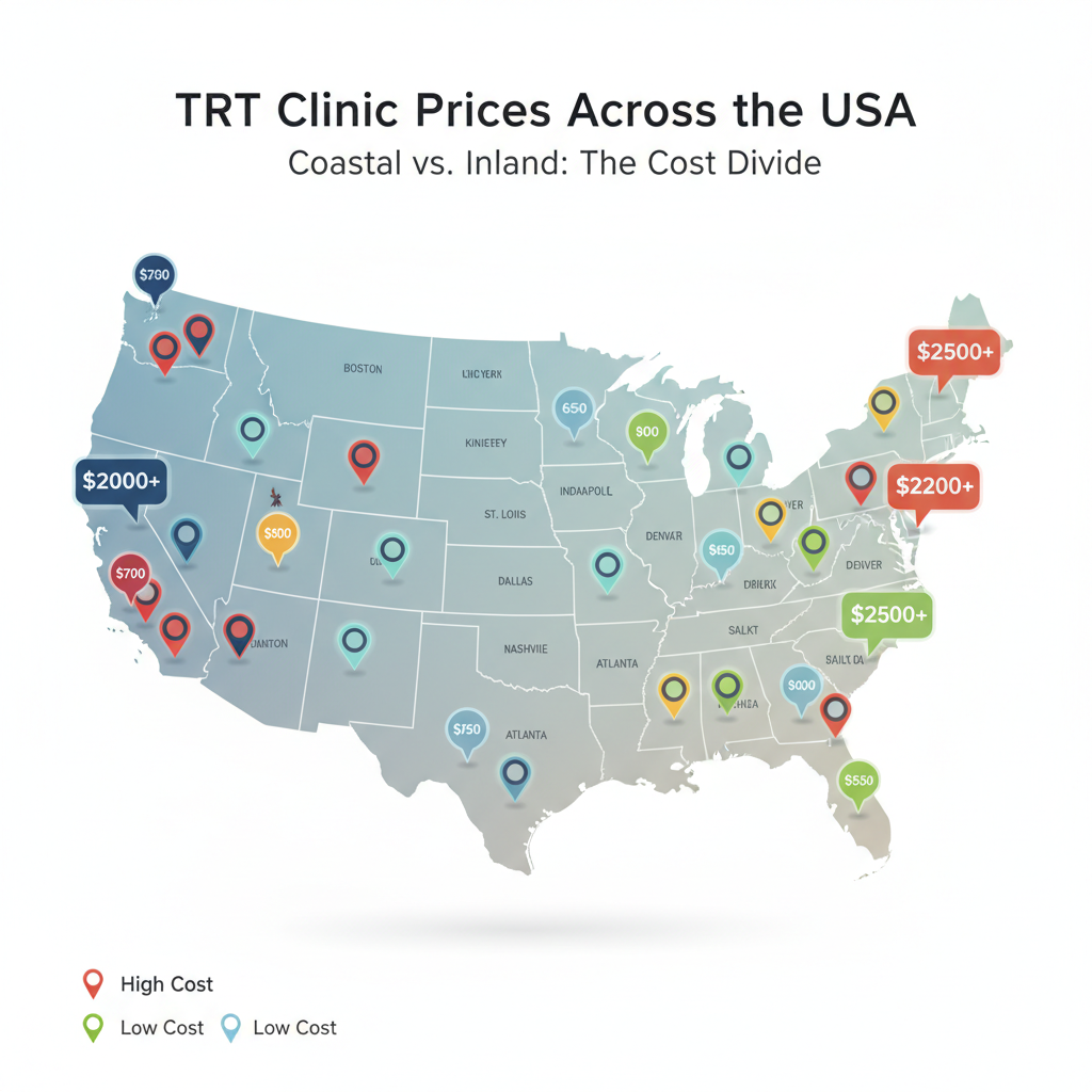 Regional Price Shock: TRT Costs from Miami to Montana (Real Data)