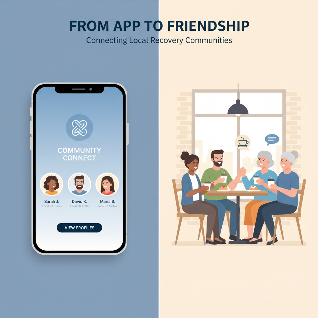 Digital Bridges to Real Faces: Using Apps and Forums to Connect with Nearby Members