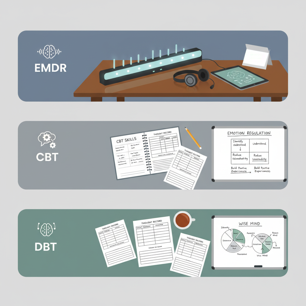 EMDR, CBT, or DBT: Matching Your Brain's Wiring to Treatment Methods That Actually Work