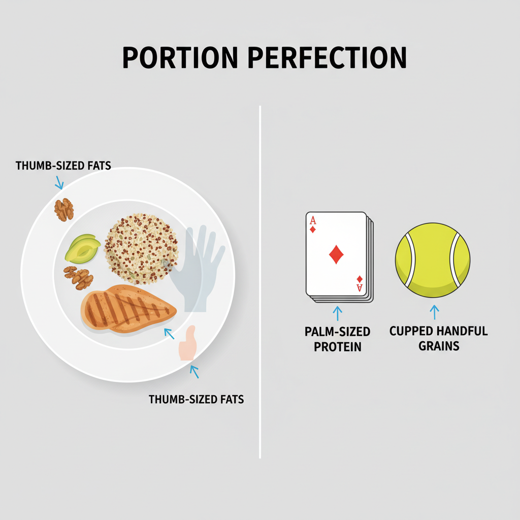 Visual Portion Guides That Actually Work in Real Kitchens