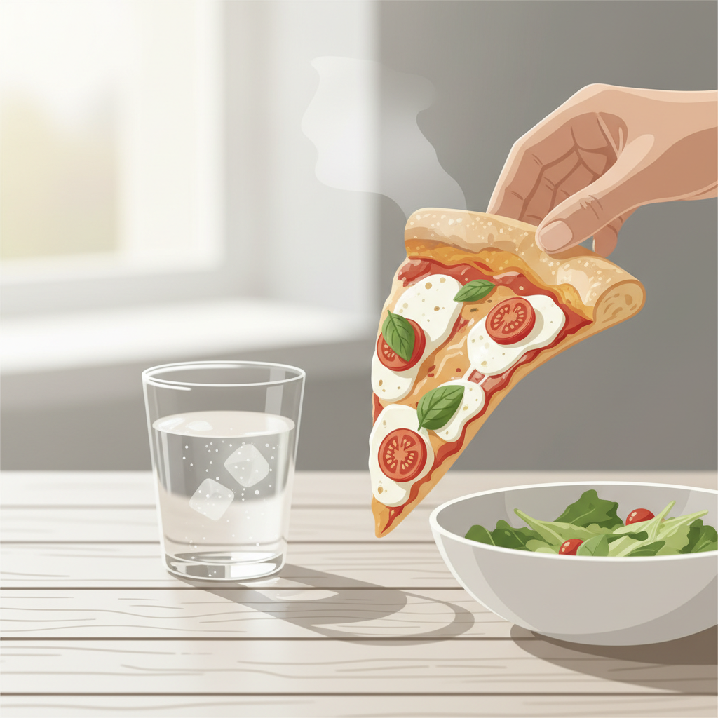 Eating Pizza Without Mathematical Gymnastics