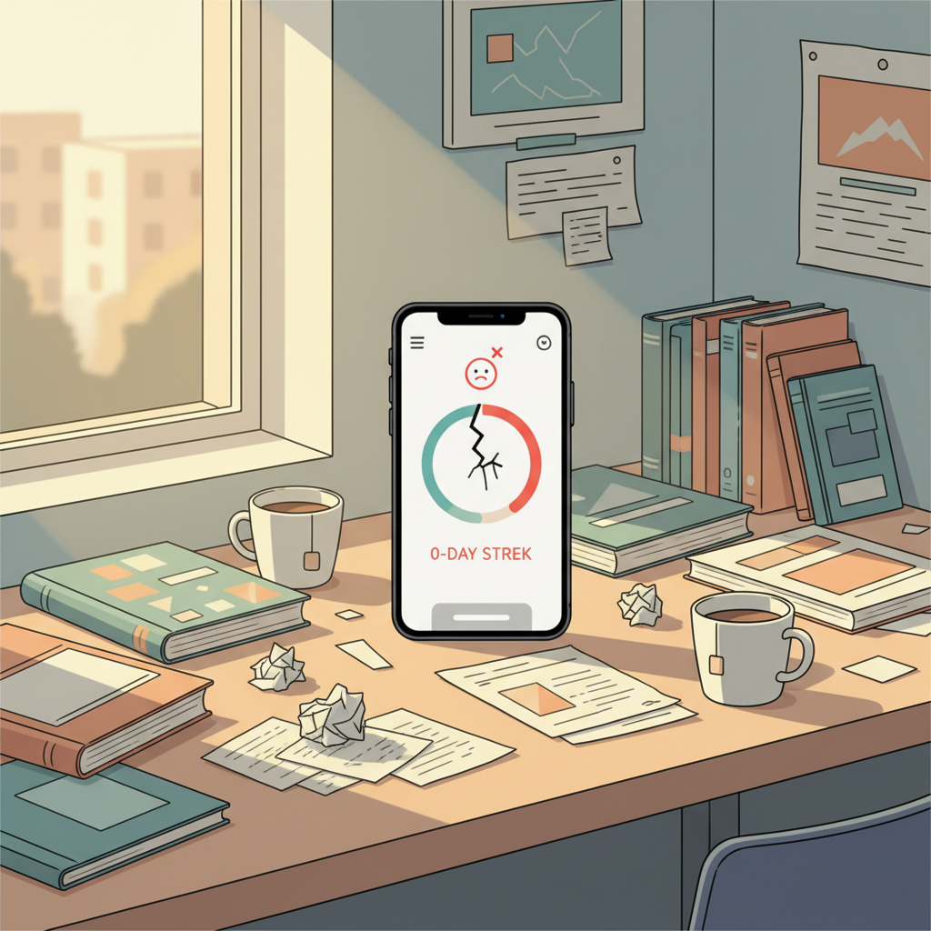 My 47-Day Streak That Fell Apart During Finals Week (And Why I Celebrated Anyway)