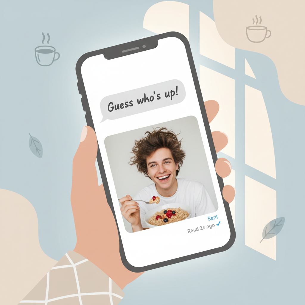 The Photo-Text Combo That Kills 'Are We Okay?' Thoughts Before 9am