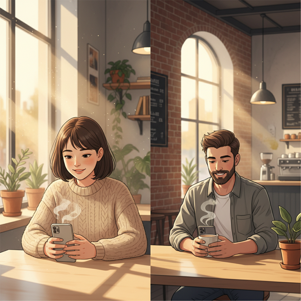 Coffee Shop Moments: Creating Shared Rituals When You're Miles Apart