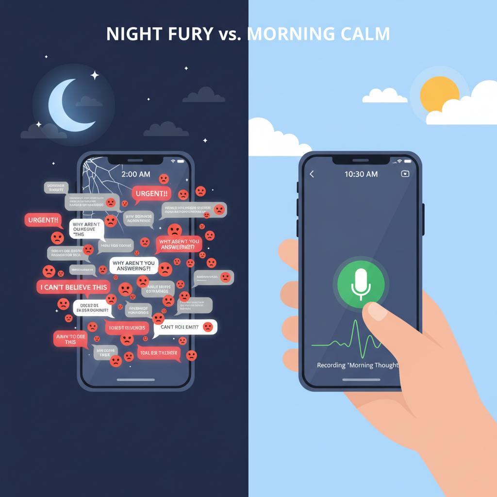 Why Your 2 AM Fight Texts Are Relationship Poison (And What to Send Instead)