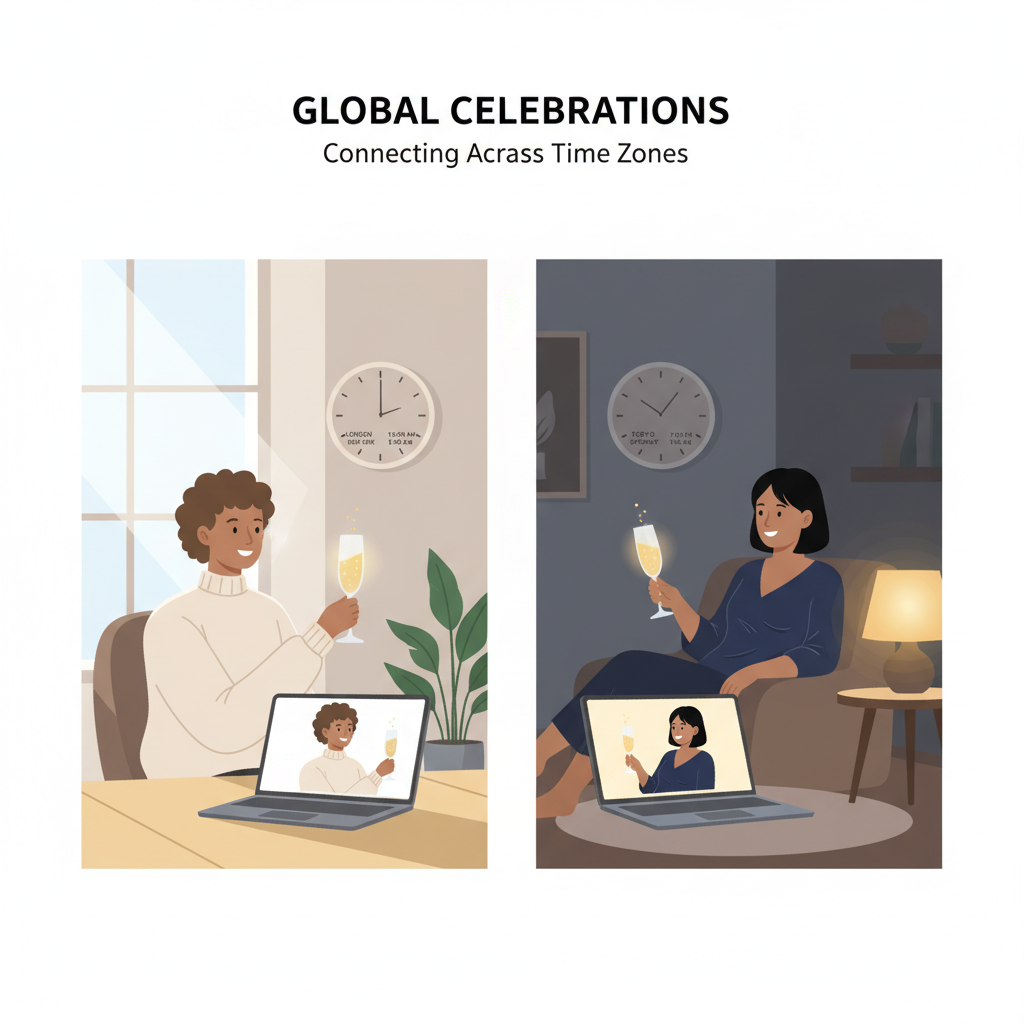 Synchronized Celebration Timing Across Time Zones Without the Stress