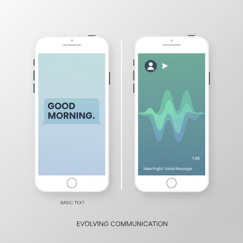 When 'Good Morning' Texts Stop Feeling Like Enough