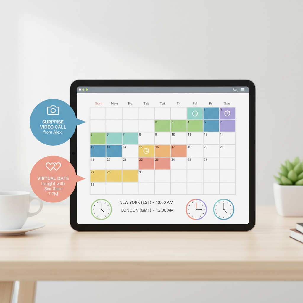Scheduling Spontaneity Across Three Time Zones