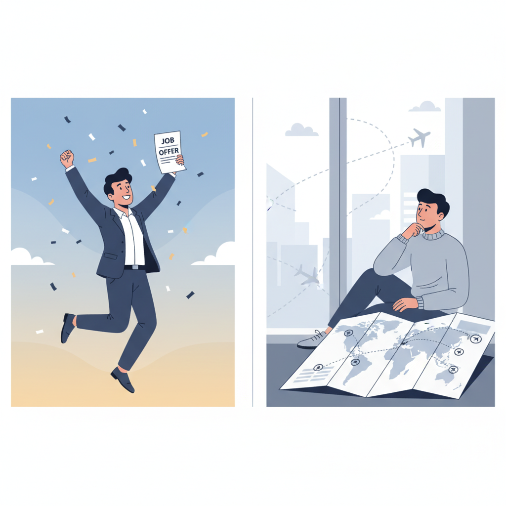 When One Partner Gets the Dream Job Three Time Zones Away