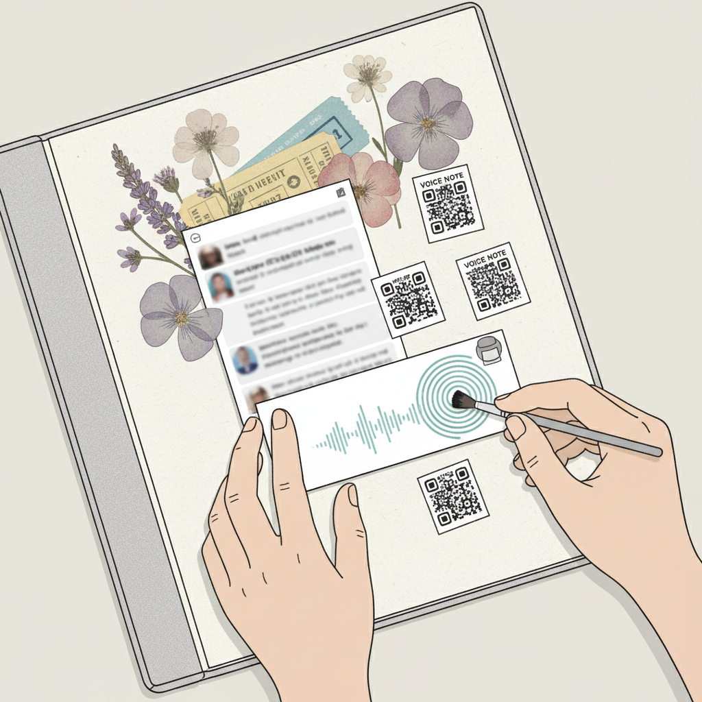 Turning Screenshots and Voice Memos Into Physical Keepsakes