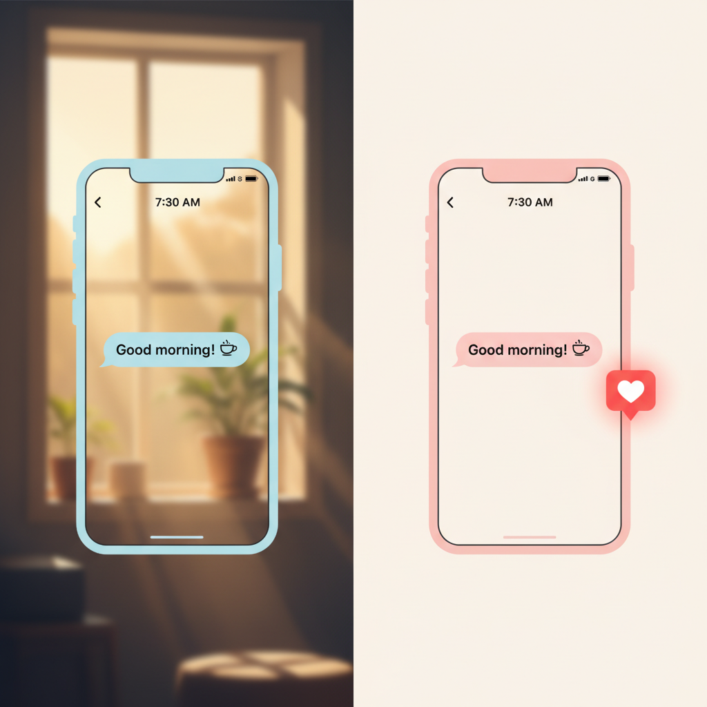 Morning Check-ins That Don't Feel Like Homework (My 3-Text Rule)