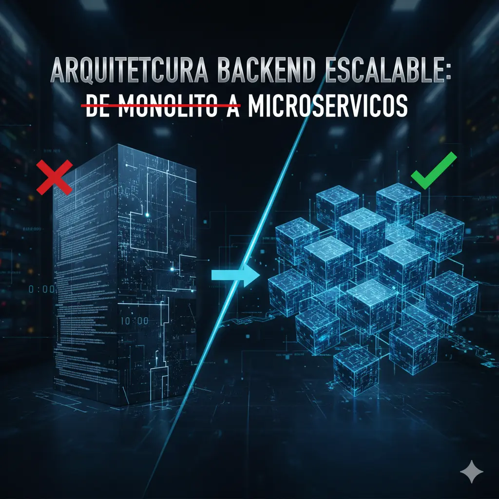 Arquitectura Backend Escalable: De Monolito a Microservicios