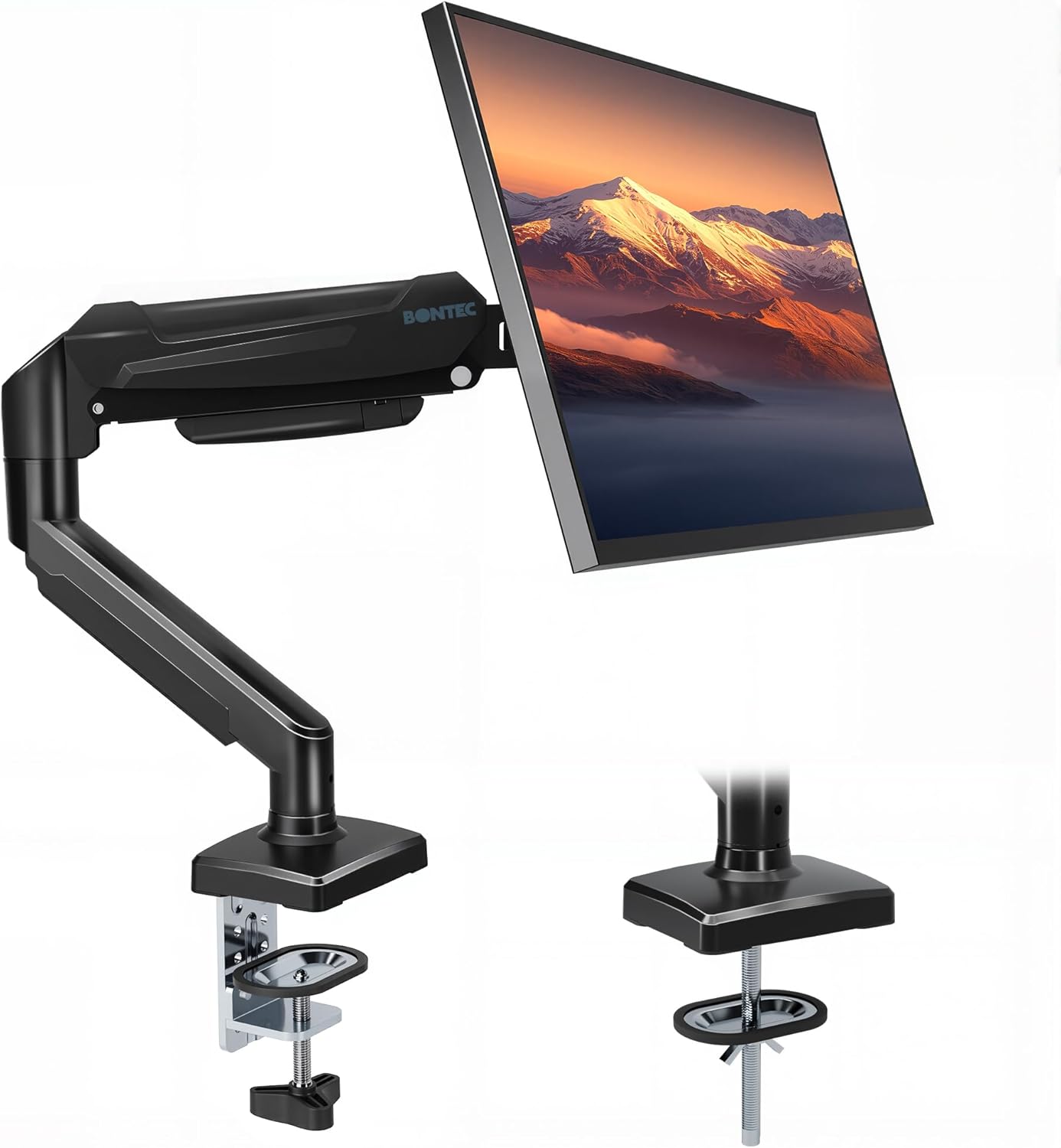 BONTEC - Soporte de monitor con brazo de gas articulado (15-32 pulgadas)