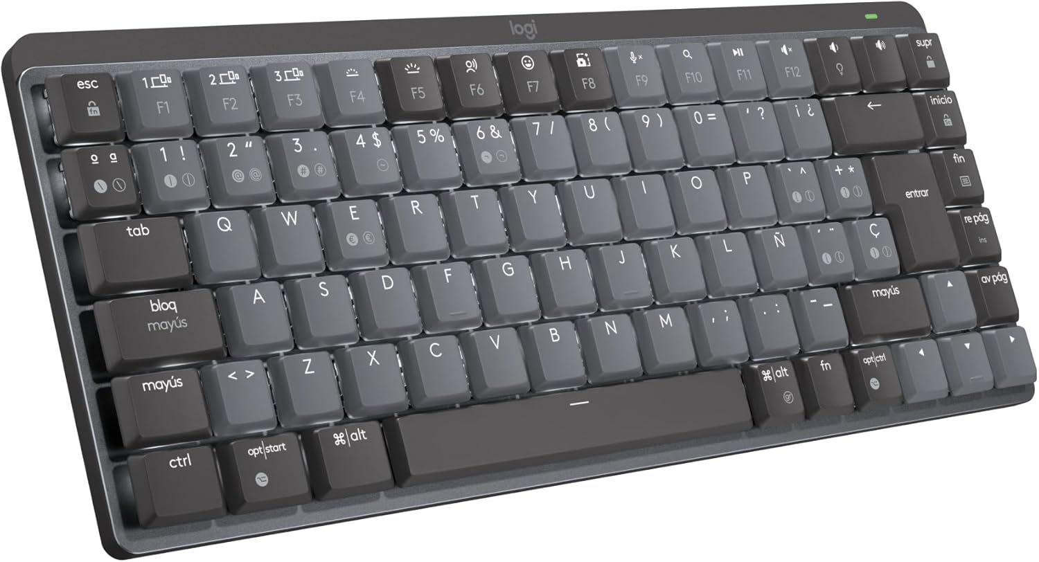 Logitech MX Mechanical Mini - Teclado mecánico inalámbrico retroiluminado