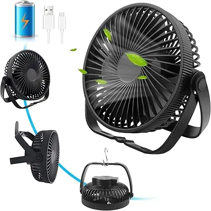 Ventilador Portatil USB Silencioso con Bateria Recargable 3...