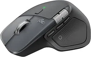 Logitech MX Master 4, ratón inalámbrico ergonómico con Respuesta háptica Avanzada, Desplazamiento ultrarrápido, Carga USB-C, Bluetooth, Windows, macOS - Grafito