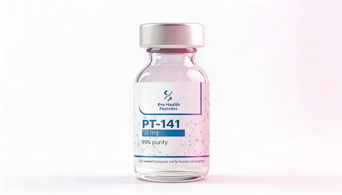 PT-141 Bremelanotide research peptide vial — melanocortin receptor UK