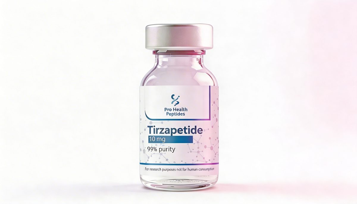 Tirzepatide research peptide vial — dual GIP/GLP-1 agonist UK
