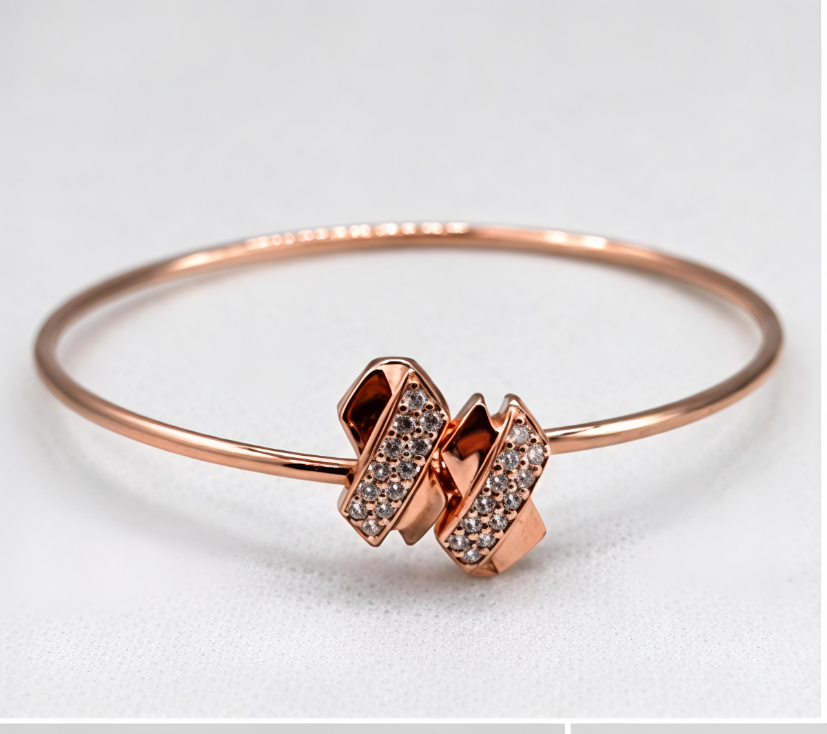 Eterna Crystal Cuff Silver 925 by Aurra Jewels