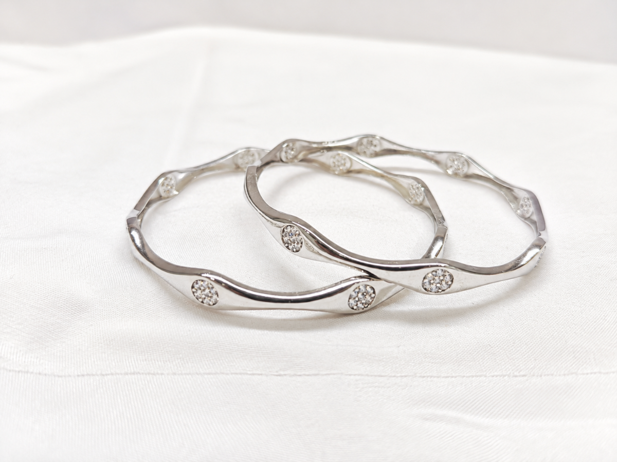 Rose gold bangles Silver 925 by Aurra Jewels