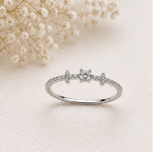 Starlina Petite Diamond Ring by Aurra Jewels