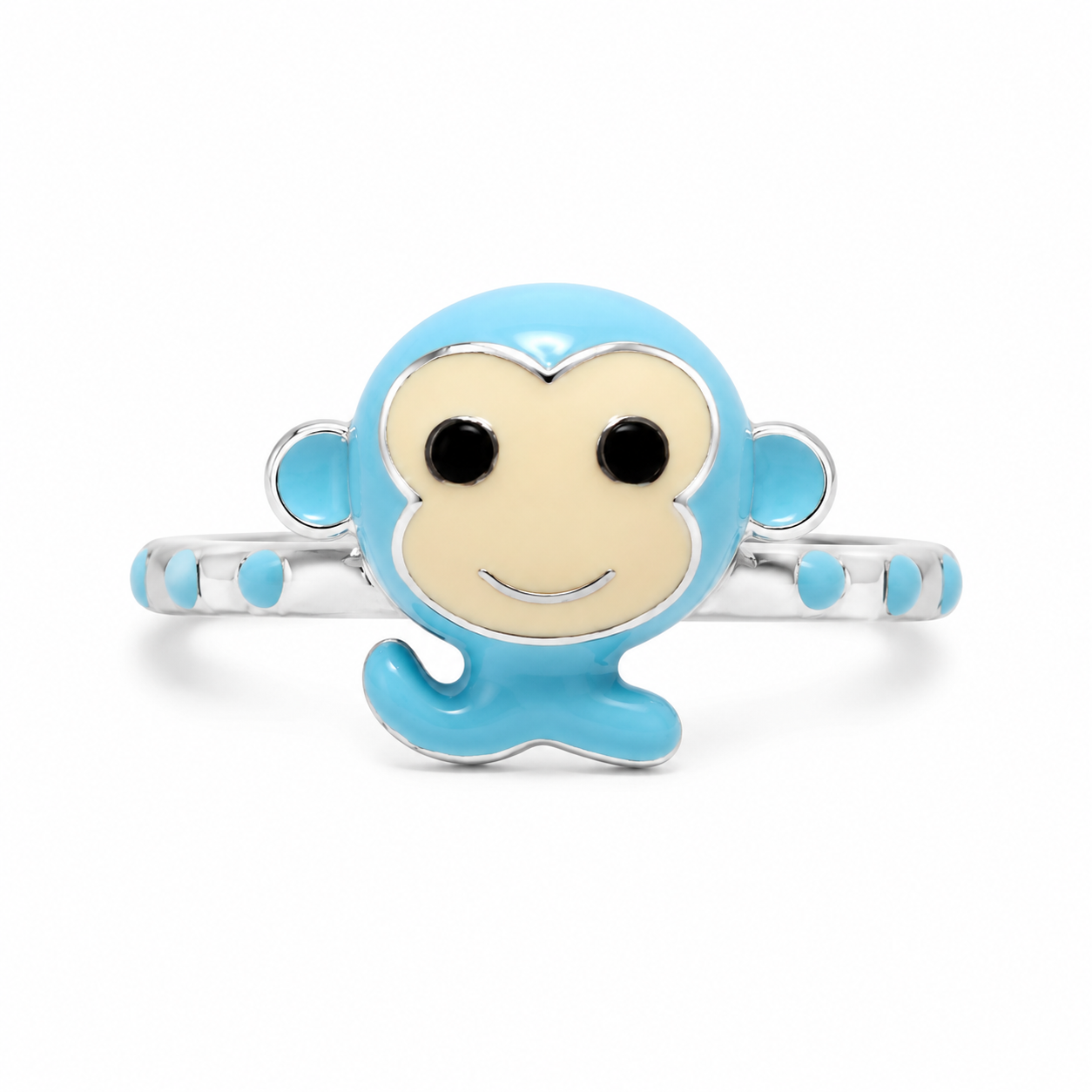 Blue Monkey Kids Sterling Silver Ring