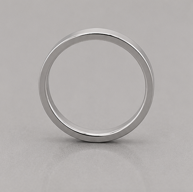 Classic Flat Band Ring – 925 Sterling Silver