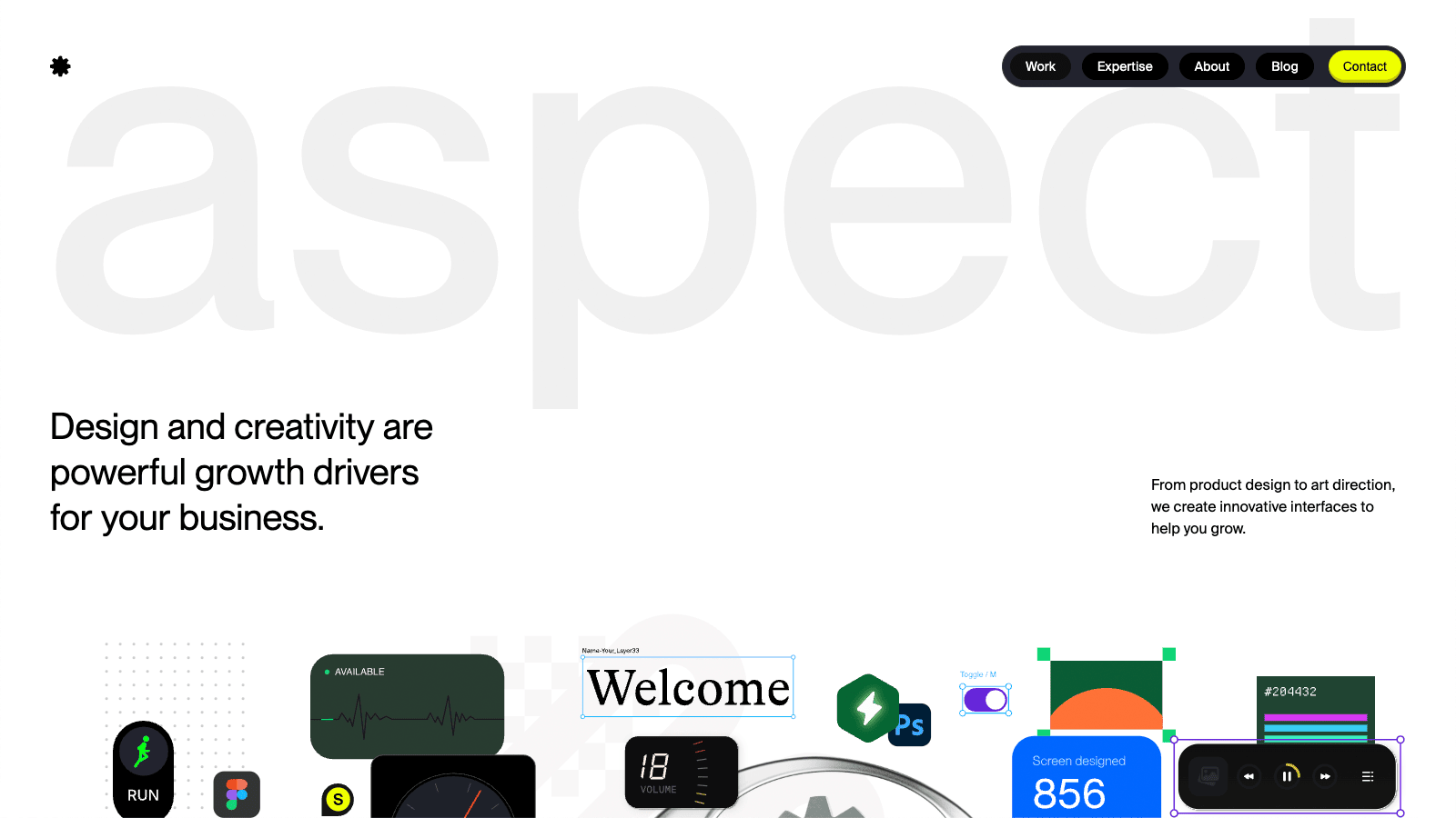 Screenshot of Aspect Studio