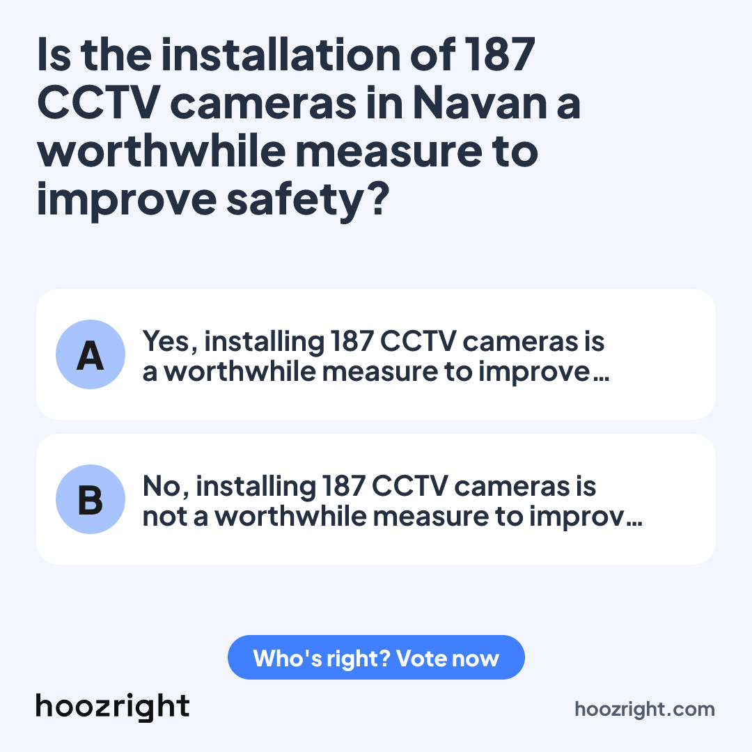 Is the installation of 187 CCTV cameras in Navan a worthwhile measure to improve safety?