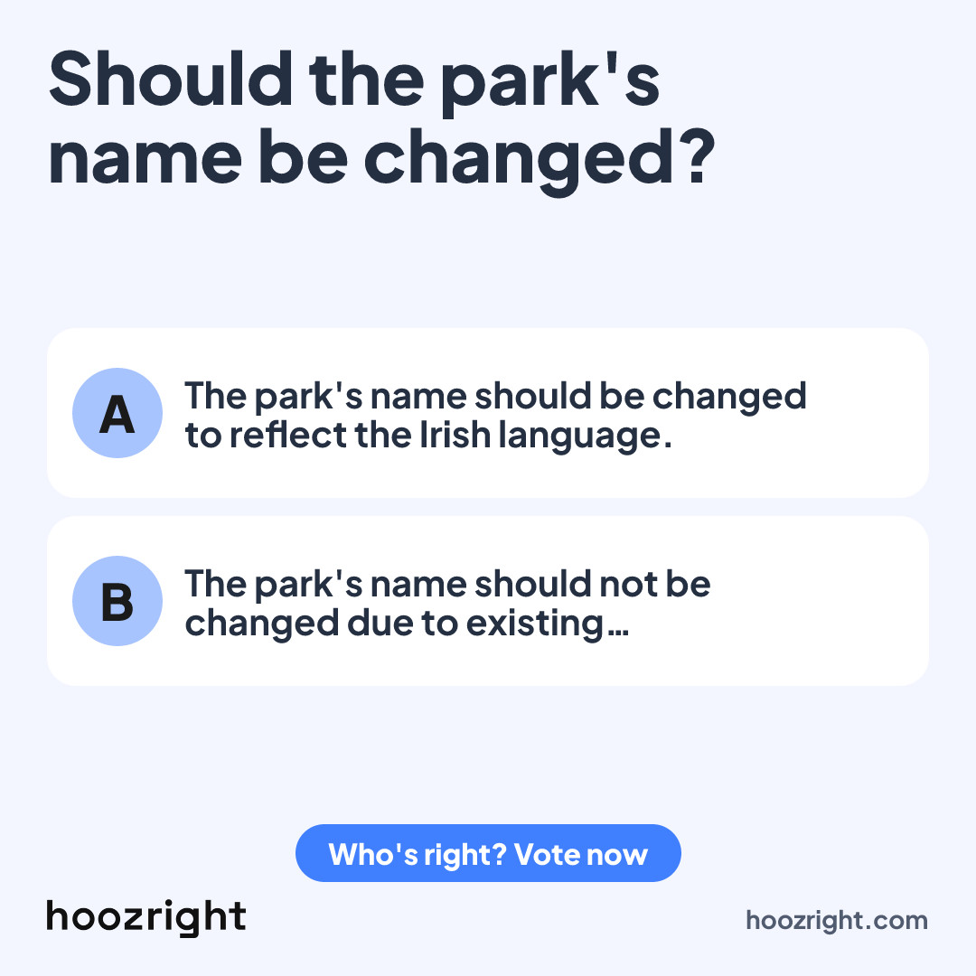 Should the park's name be changed?