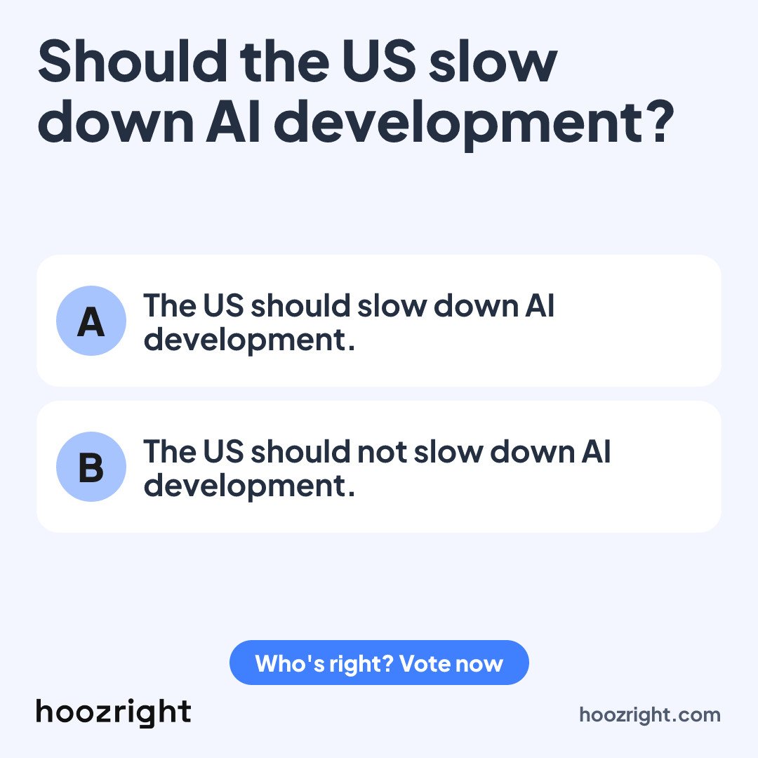 Should the US slow down AI development?