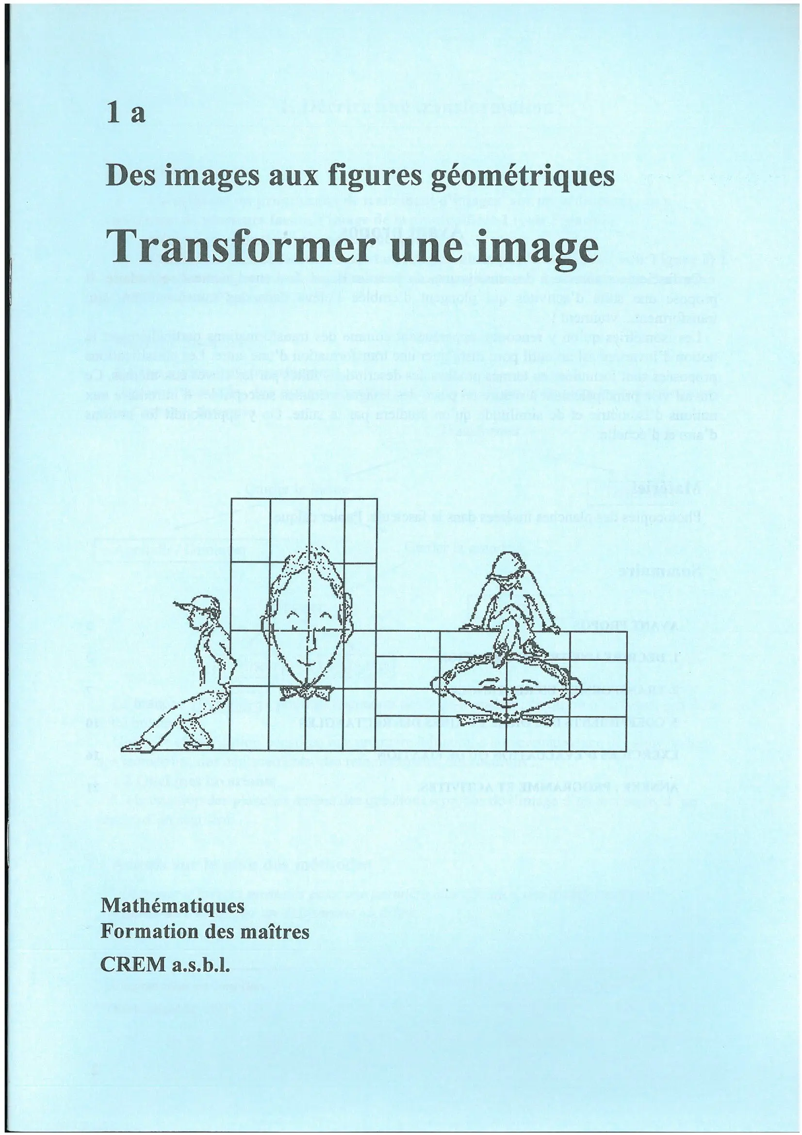 Des images aux figures géométriques couverture
