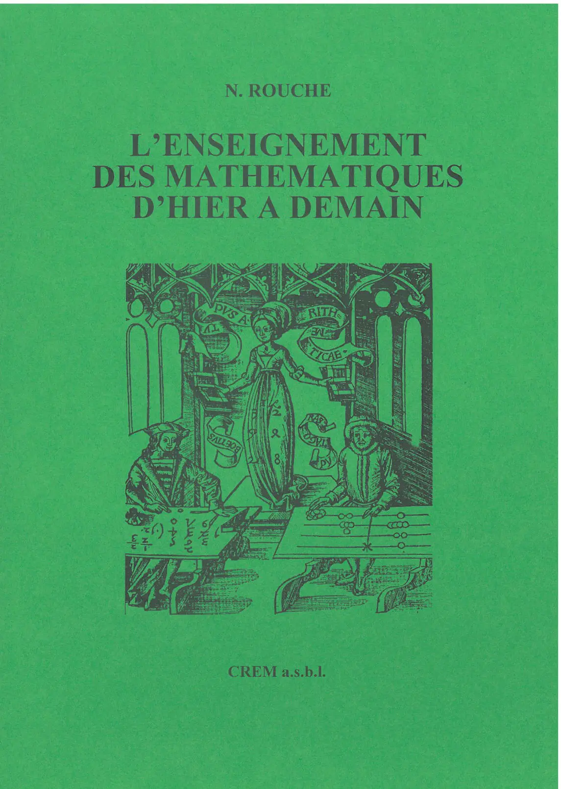 L'enseignement des mathématiques d'hier à demain couverture