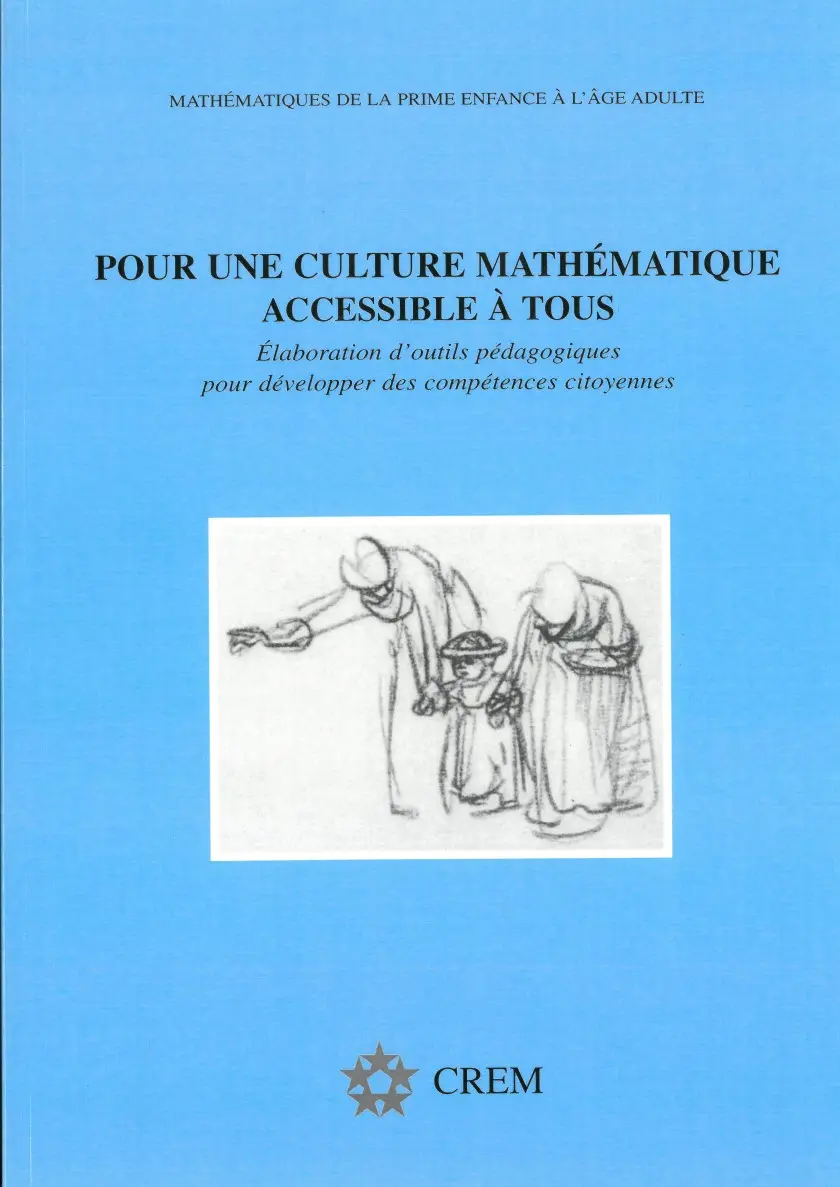 Pour une culture mathématique accessible à tous couverture