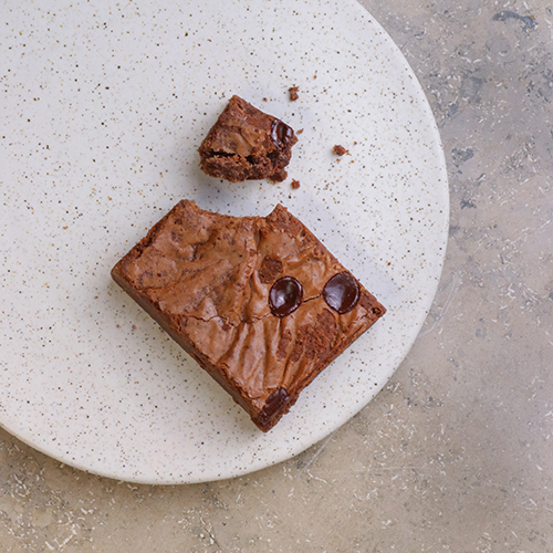 Brownie med chokolade
