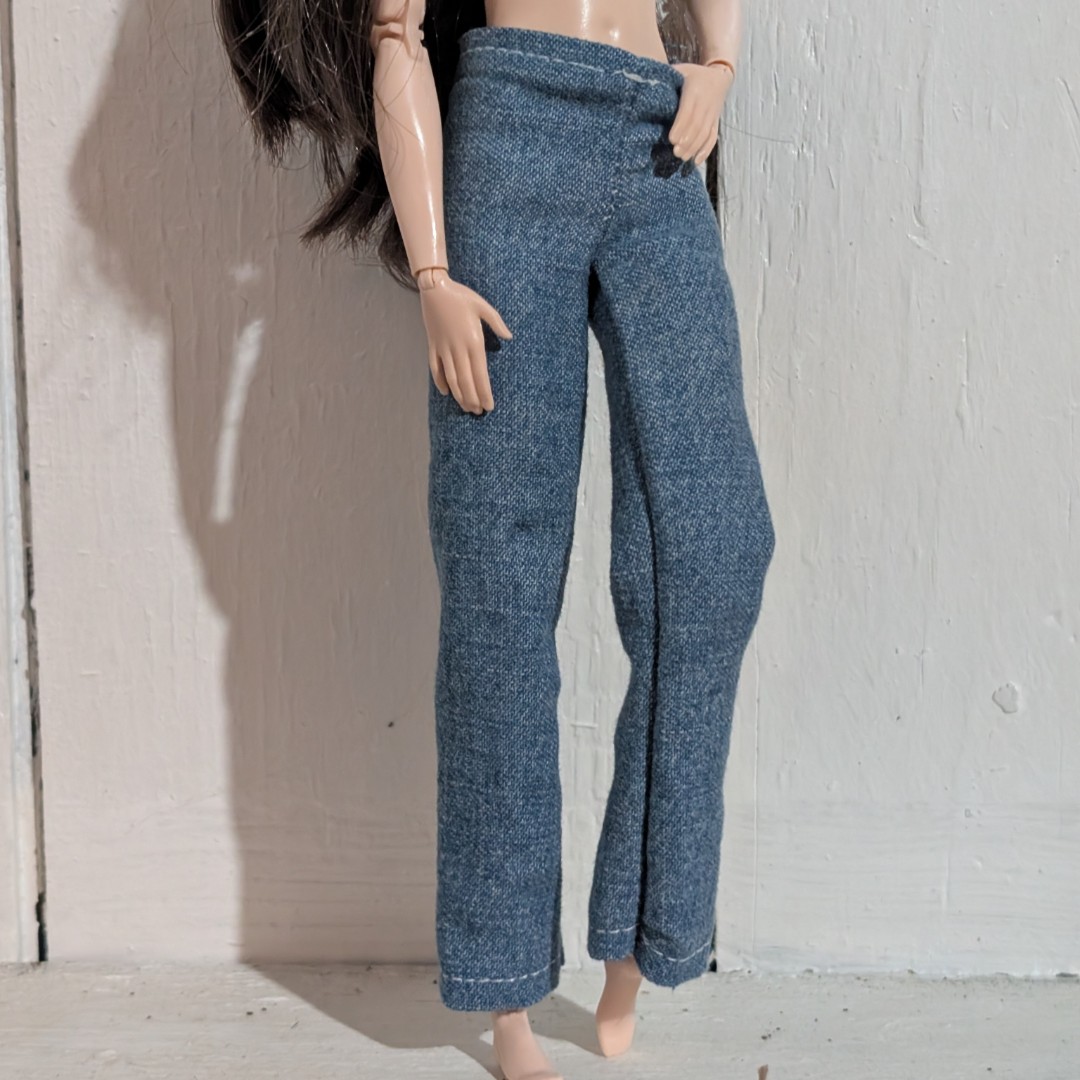 Barbie Doll Pants, Loose Mid-rise Straight Cut