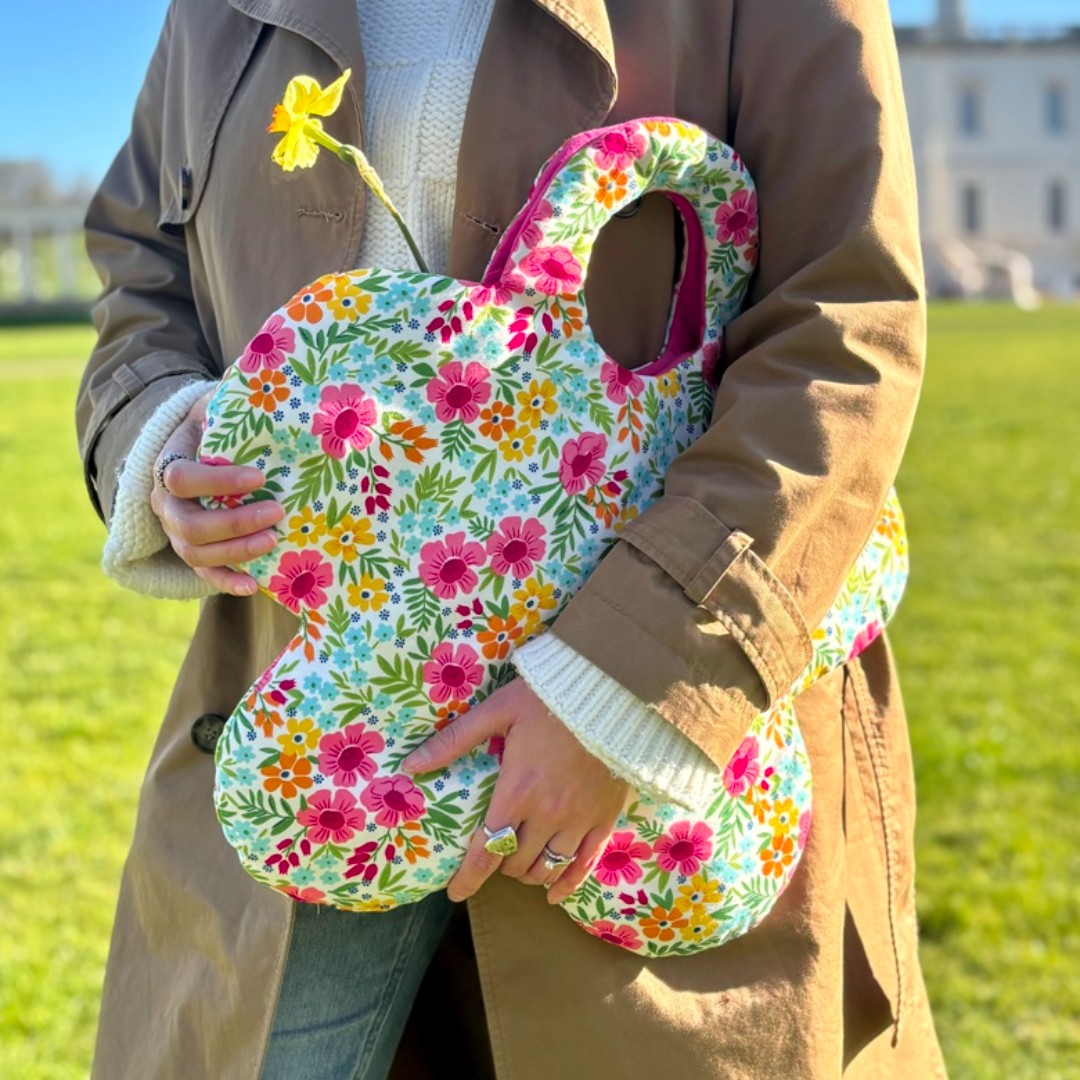 Flower Handbag PDF Sewing Pattern - Fully Reversible - Instant Download