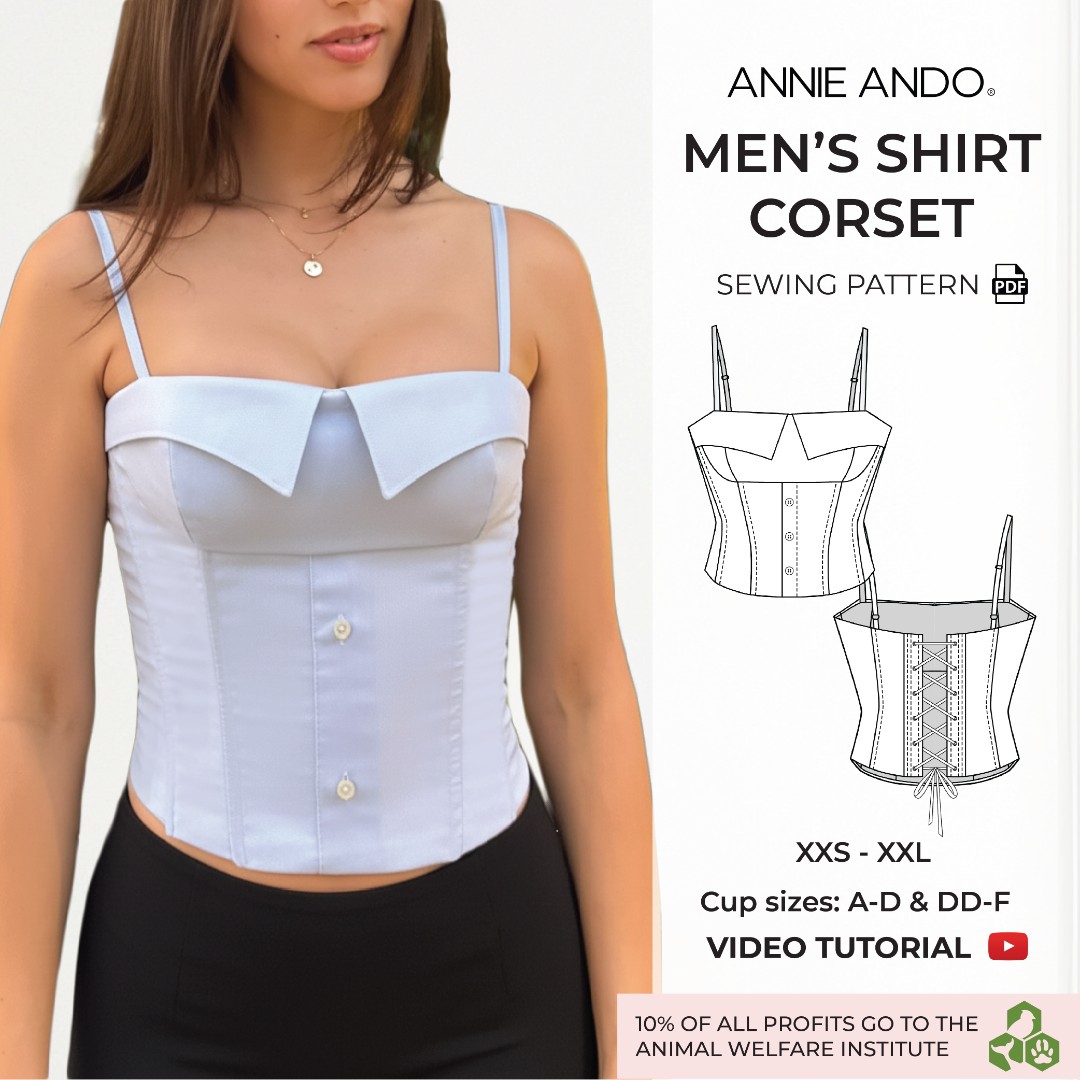 Men's Shirt Corset Top