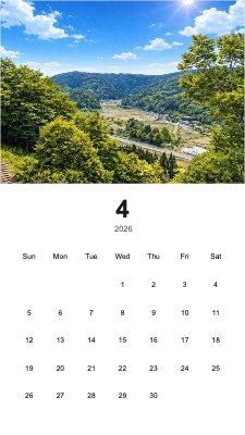 新緑の縦型壁紙