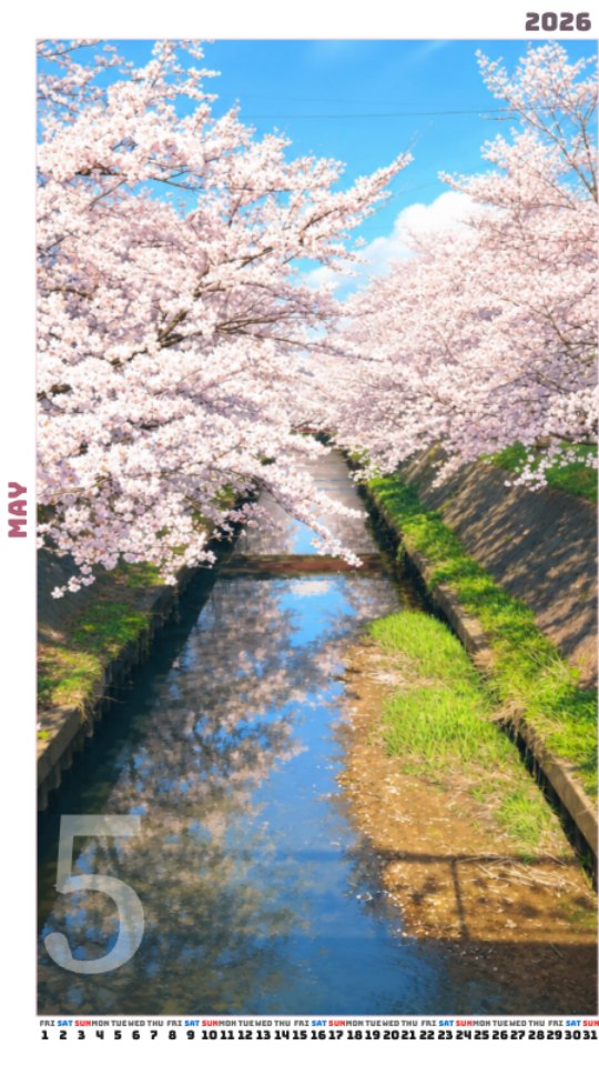 Spring Cherry Blossoms by the Waterway