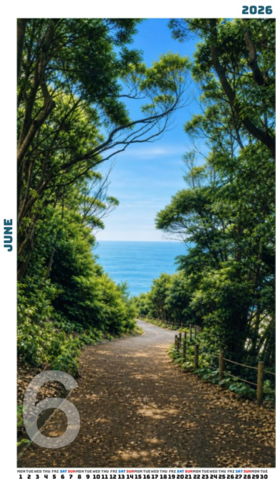 木漏れ日の海辺小径