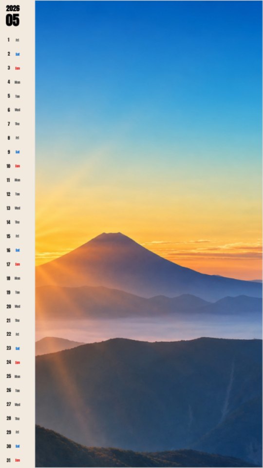 Mount Fuji Sunrise Sky