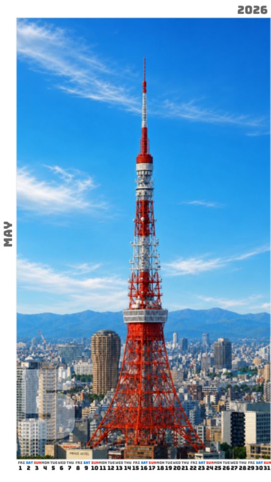 Tokyo Tower Blue Sky City View