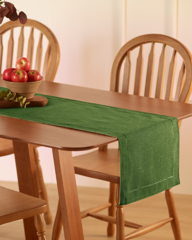 Trilho de Mesa Glamour Verde Musgo