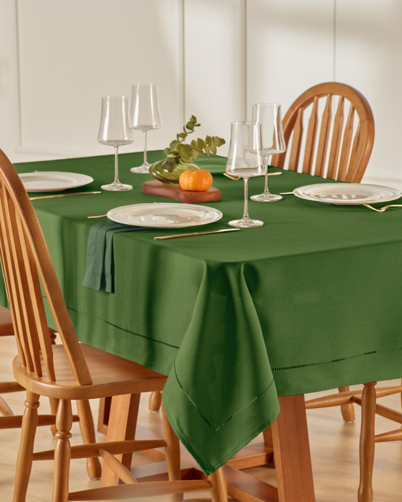 Toalha de Mesa Glamour Verde Musgo